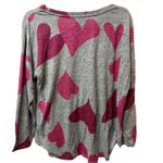 Chelsea & Theodore Heart Pattern Valentine Blouse Size 1X Gray Photo 6