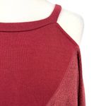 Gilli Asymmetrical Cold Shoulder Relaxed Pullover Top Berry Red Size 2X NWT Photo 2