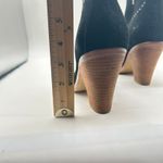 Ivanka Trump Black Suede Western Stitch Block Heel Ankle Boots Zip Size 9 Photo 8