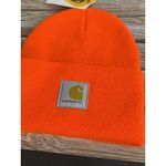 Carhartt Knit Cuffed Beanie Women/Mens One Size Orange A18 Outdoor New With Tags Photo 1