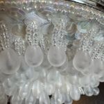 Dainty White Beaded Clutch Photo 7