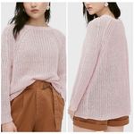 Madewell  Open Knit Cotton Linen Blend Sweater Size M Photo 1