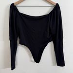 BB Dakota x Steve Madden Romance Language Black Long Sleeve Bodysuit Size Large Photo 8