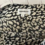 superdown  Women’s Silky High Rise Wide Leg Palazzo Pant Printed Neutral Small Photo 4