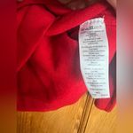 French Connection - Oversized Red Ribbed Cowl Funnel Neck Knit Sweater Photo 2