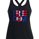 Under Armour  women crisscross back Freedom tank top black size S NWT Photo 7