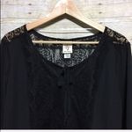 Self Esteem  Eyelash Lace Trim Hi-lo Blouse Size medium Photo 2
