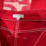 Marvel Red Jeanspants With White Stitching Photo 5
