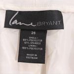 Lane Bryant  Plus 26 4X Curvy Fit Lena Wide Leg Cream Dress Pants NWT NEW Photo 2