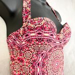 Jessica Simpson Jessica Simpson Tankini Top Women Small Halter Padded Swim Beach Femme Pinup Photo 3