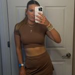 These Three Boutique Brown Athletic Skirt Set Photo 0