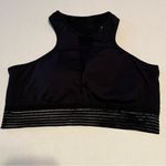 C&C California  Womens Size Large Black Sports Bra Nylon Spandex Athletic Workout Photo 5