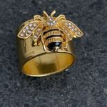 Fashion Korean luxury bee ring size 8 Gold Photo 3