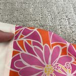 Lilly Pulitzer 100% silk floral print caftan muumuu coverup dress mini tie waist Photo 7