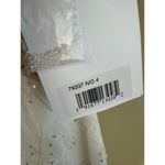 Mac Duggal NWT Floral Embellished V-Neck Midi Dress w/Shoulder Bow White Size 4 Photo 6