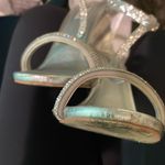 Steve Madden Faylinn Rhinestone Embellished T Strap Stiletto Heels in Silver 11 Photo 7