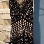 ASTR Black And Nude Lace Dress Photo 0