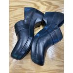 Dansko Clogs Women's 10.5 Black Leather Slip On Buckle Strap Comfort Shoes S29 Photo 2