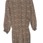 Anthropologie  Beach Gold Chelsea Romper Tan Dot Long Sleeve Photo 6