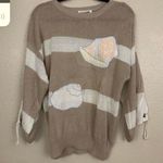 Vintage Carol Little Striped Coastal Seashell Sweater Pink Size M Photo 5