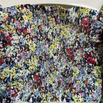 ZARA puffy sleeve floral smocked blouse Photo 2