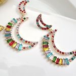 ZARA New!  Half Moon Bay Earrings Photo 8