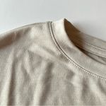 Freshman cropped Tshirt, graphic “Fries before Guys”, light grey, size L , NWT Gray Size L Photo 6