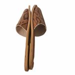 NWOT Beach by Matisse “CABANA” Leather Slides Brown Size 7 Photo 2