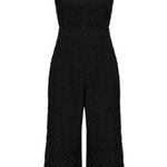 J.Crew NWT Kasana Black Embroidered Wide Crop Leg Jumpsuit Size 2 Photo 10