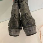 Shyanne  Tall Black Gray Leather cowgirl cowboy western boots size 8.5 Photo 2