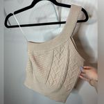 Bohme  Beige One-Shoulder Knit Top Photo 0
