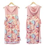 Free People NWT Movement All That Hoodie Coverup Size XS Pink Swirl Sleeveless Photo 9