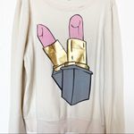 Wildfox  Brigitte Lipstick Baggy Beach Sweatshirt Size Small Photo 5