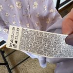 Forever 21 Lilac Lavender Ditsy Floral High Neck Victorian Open Back Boho Empire Maxi Dress Photo 10