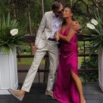 EXPRESS Pink Satin Dress Photo 3