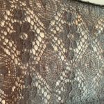 Hollister Holister Lace Trimmed Festival Cottagecore Brown Women’s Button Down Blouse Photo 4