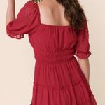 Trixxi  Smocked Dot Mini Dress Photo 3