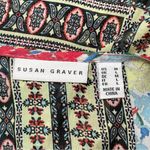 Susan Graver  Pink Multi Floral Sheer Woven Kimono Cardigan Chiffon Flower Medium Photo 5