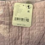 Free People NWT  Pucker Check Wrap Shorts pink tulle Large Photo 4