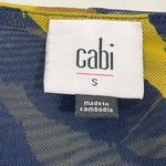 CAbi Midnight Dress Style 4242 Navy Blue Gold Floral Midi Dress Size SMALL Photo 6