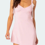 Edikted Backless Pink  Mini Dress Photo 0