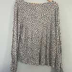 Maurice's 🦋  Cream Black Speckled Blouse Stretch Comfy Soft XL Photo 2