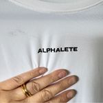 Alphalete White Short Sleeve Crop Top Tee Shirt Womens S Athletic Casual Fitness Photo 4