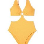 One Piece Women's Pucker Textured Ring Detail Monokini  Swimsuit - Shade & shore Photo 3