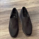 Donald Pliner  Black Flat Shoes 6.5 Slip On Stretch Crepe Comfort Photo 2