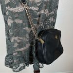 Michael Kors MK Pebbled Leather Fulton Style Black with Gold Hardware Crossbody Photo 2