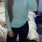 Super Oversized Dressy Top Blue Photo 1