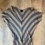 Ella Moss  Boho Striped Maxi Dress Neutral Earth Tones S Y2K Photo 1