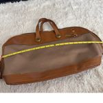 Dooney & Bourke Vintage  Weekender Bag Leather Canvas Tan Preppy Made In USA NEW Photo 11