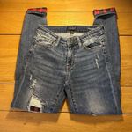 Judy Blue  Buffalo check skinny fit distressed jeans 1/25 Photo 2